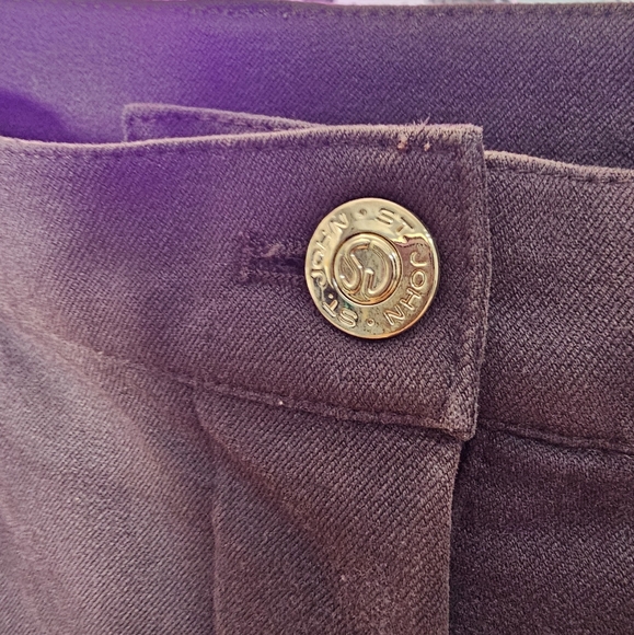 Vintage St. John Sport Bootcut Brown and Gold Jeans - Size 6 WKC Dog Show - Picture 3 of 8